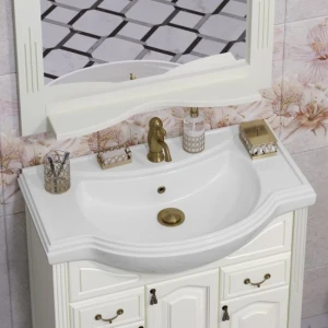 Тумба под раковину Opadiris Риспекто 80, цвет слоновая кость