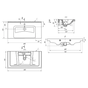 Раковина Dreja Harmonia 80