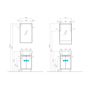 Зеркало Акватон Рико 50 1A216302RI010