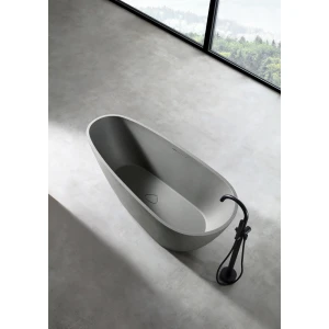 Ванна из искусственного камня ABBER Dortmund AM9911MLG 170х75 светло-серая матовая