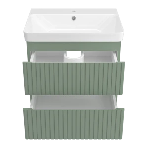 Тумба под раковину Brevita Victory 60 подвесная (зеленая)