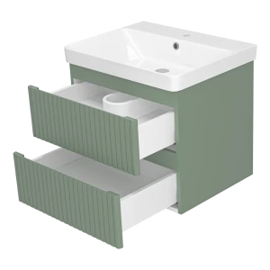 Тумба под раковину Brevita Victory 60 подвесная (зеленая)