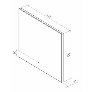 Зеркало Misty Нембус 80x70