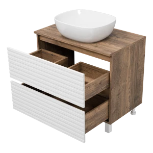 Тумба под раковину Brevita Dakota 80 (белая)