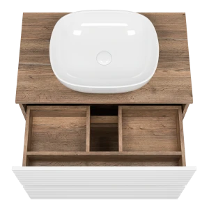 Тумба под раковину Brevita Dakota 80 (белая)