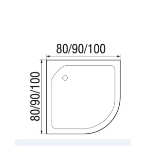 Душевая кабина River Nara Light 90/15 MT 90х90