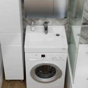 Раковина СанТа Юпитер 60 над стиральной машиной 900117