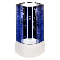 Душевая кабина AvaCan BM 4510 N black без крыши с LED-подсветкой 100x100