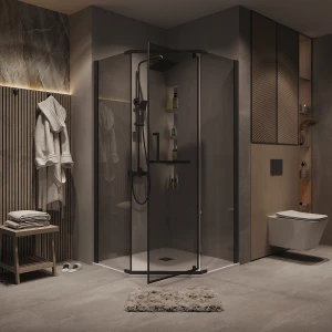 Душевой уголок Grossman Pragma 302.K33.03.1010.21.10 100х100 черный