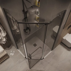 Душевой уголок Grossman Pragma 302.K33.03.1010.21.10 100х100 черный