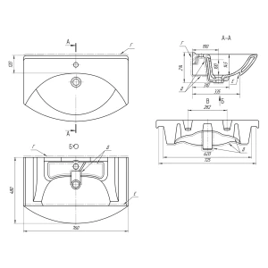 Раковина Dreja Laguna 75