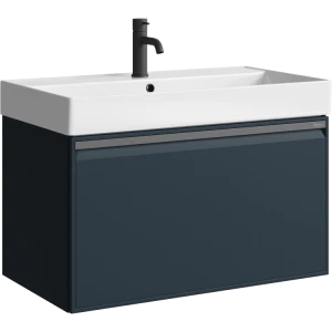 Тумба под раковину Aqwella Pure 81 с одним ящиком, серый