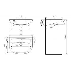 Раковина Santek Эллада 60