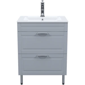 Тумба с раковиной IDDIS Oxford 60 напольная, светло-серый OXF60L0i95K
