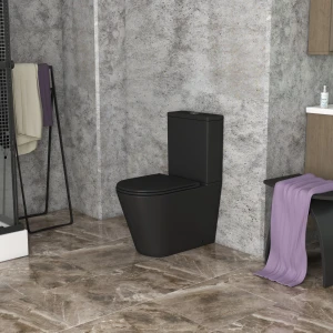 Унитаз напольный Grossman GR-4449BMS черный матовый