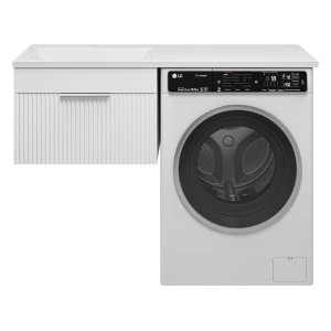 Тумба под раковину Brevita Enfida 60 под стиральную машину подвесная (белая)