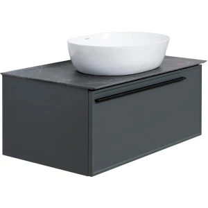 Тумба под раковину La Fenice Elba Grigio 80 серо-зелёная