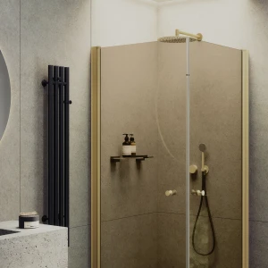 Душевой уголок Maybah Glass на монопетлях 90х90 MGY-1302-3 Бронза