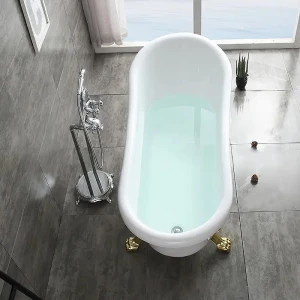 Акриловая ванна Cerutti Spa CLASSIC 150G 157x77 золото CT9667