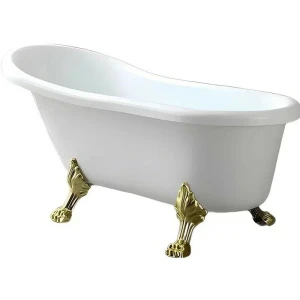 Акриловая ванна Cerutti Spa CLASSIC 150G 157x77 золото CT9667
