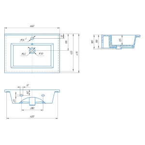 Раковина Kirovit Оскар 65