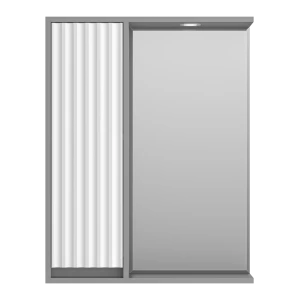 Зеркальный шкаф Brevita Balaton 65 левый (белый, серый)