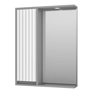 Зеркальный шкаф Brevita Balaton 65 левый (белый, серый)