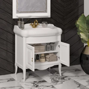 Тумба под раковину Opadiris Лоренцо 80, цвет белый матовый