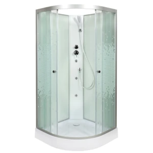Душевая кабина DTO L 901 N 100х100 без крыши с гидромассажем