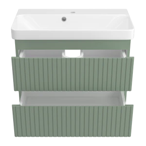 Тумба под раковину Brevita Victory 70 подвесная (зеленая)