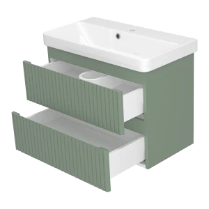 Тумба под раковину Brevita Victory 70 подвесная (зеленая)