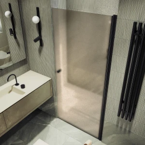 Душевая дверь в нишу Maybah Glass на монопетле 80х198 MGD-805-6 Бронза матовая