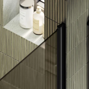 Душевая дверь в нишу Maybah Glass на монопетле 80х198 MGD-805-6 Бронза матовая