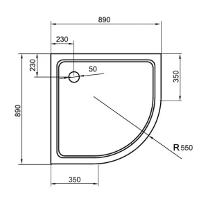 Душевой уголок Niagara Eco NG-001-14 90х90