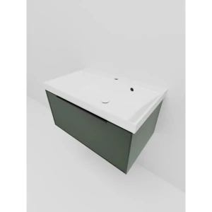 Тумба под раковину La Fenice SIMPLA Grigio 80 серо-зелёная