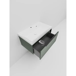 Тумба под раковину La Fenice SIMPLA Grigio 80 серо-зелёная