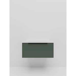 Тумба под раковину La Fenice SIMPLA Grigio 80 серо-зелёная