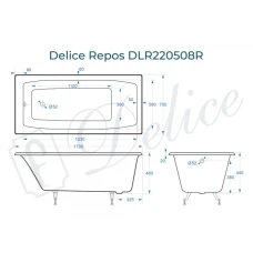 Ванна чугунная Delice Repos 170х70 DLR220508