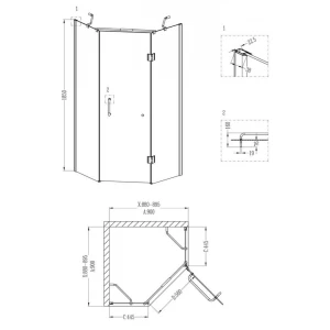 Душевой уголок Grossman Classic GR-8090 90х90