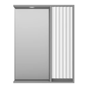 Зеркальный шкаф Brevita Balaton 65 правый (белый, серый)