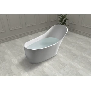 Ванна из искусственного камня ABBER Stein AS9618 169х75 белая матовая