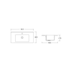 Раковина VBS-13980 керамическая, цвет белый