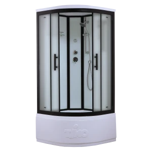 Душевая кабина Timo Standart T-6600 Black Fabric 100х100х220, турецкая баня хамам
