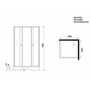 Душевой уголок Niagara Eco NG-010-14QT 100х100