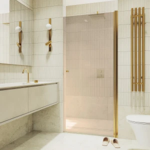 Душевая дверь в нишу Maybah Glass на монопетле 80х198 MGD-804-3 Бронза