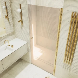 Душевая дверь в нишу Maybah Glass на монопетле 80х198 MGD-804-3 Бронза