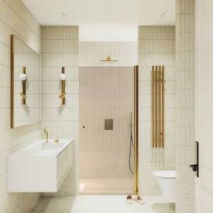 Душевая дверь в нишу Maybah Glass на монопетле 80х198 MGD-804-3 Бронза