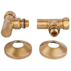 Вентиль запорный ЛАТУННЫЙ угловой BP-HP 3/4"х1/2", КРУГЛЫЙ, бронза