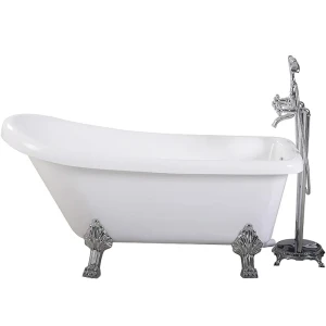 Акриловая ванна Cerutti Spa VITO 150 155x74 хром CT9320