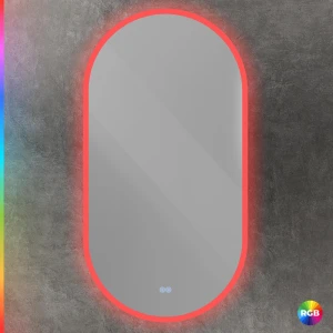 Зеркало с подсветкой и функцией памяти CEZARES 55, CZR-SPC-ELS-550-1050-RGB-TCH
